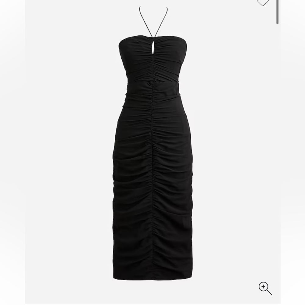 J. Crew Collection Halter Tie Ruched Dress